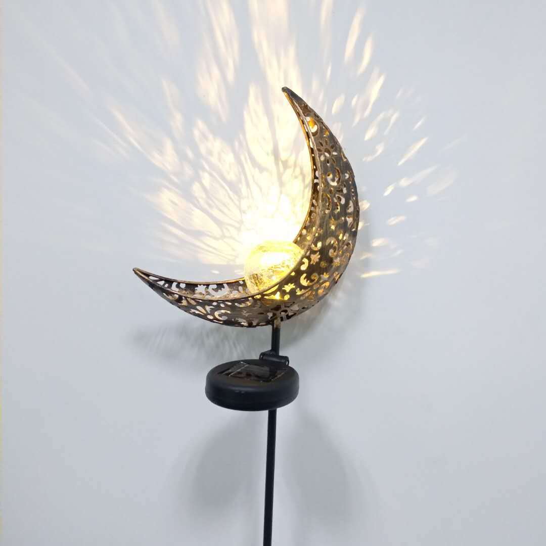 New Products Solar Moon Iron Art Light