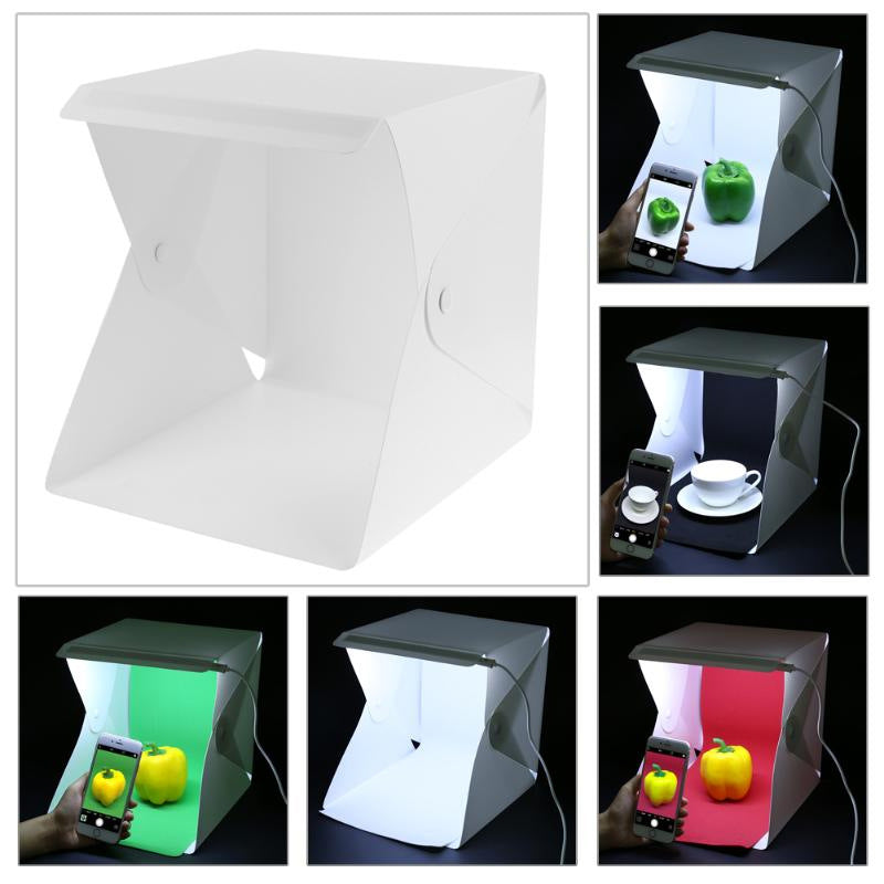 Portable folding small LED light mini studio soft box