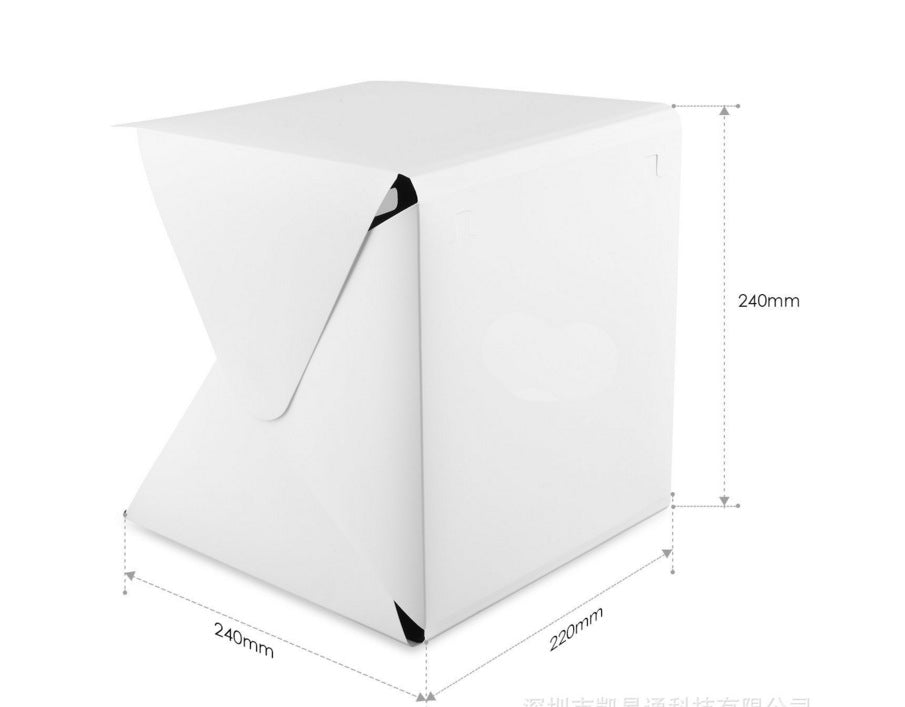 Portable folding small LED light mini studio soft box