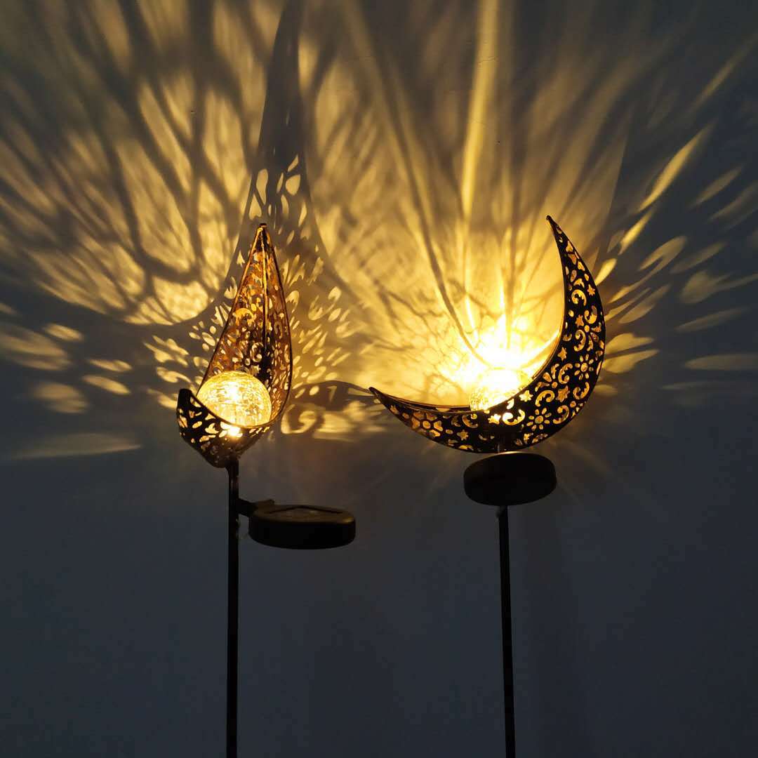 New Products Solar Moon Iron Art Light