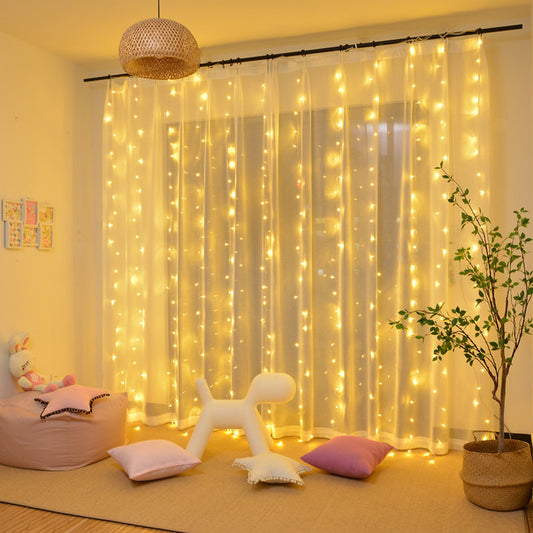 Remote LED String Lights Curtain USB Battery Fairy Lights Garland Led Wedding Party Christmas For Window Home Outdoor Decor