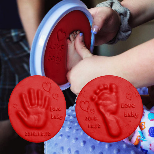 DIY hand and foot print fingerprint pressure resistant children's toy