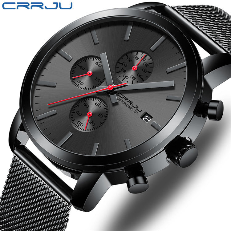 CRRJU/Kajun 2287 men's watch casual business fashion personality watch men's watch with simple calendar