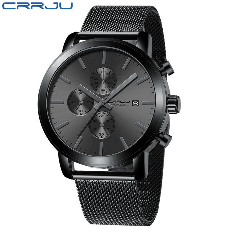 CRRJU/Kajun 2287 men's watch casual business fashion personality watch men's watch with simple calendar