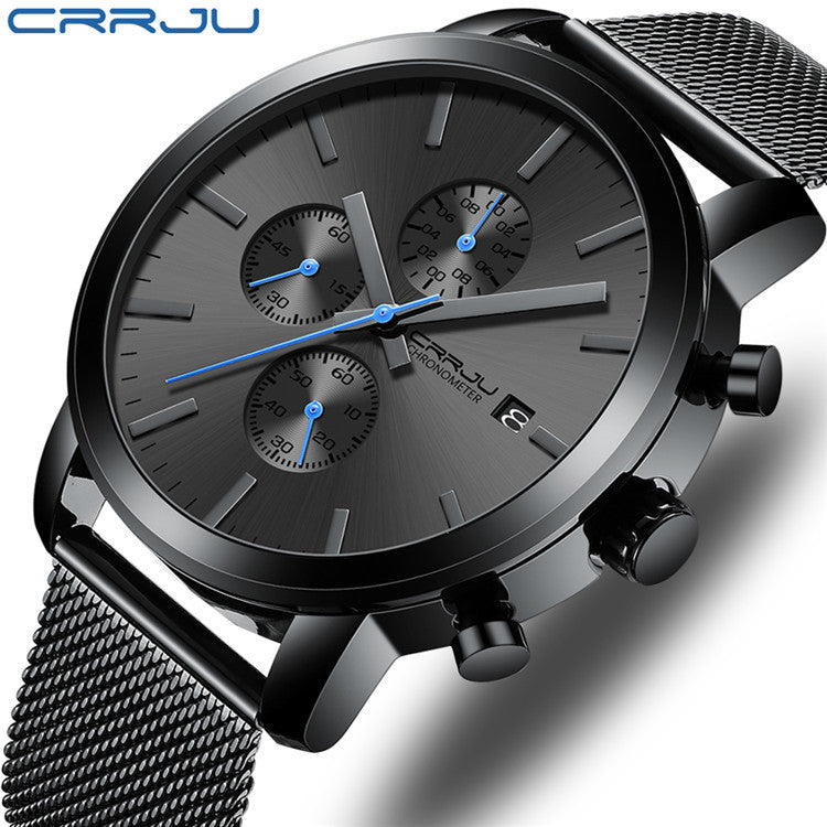 CRRJU/Kajun 2287 men's watch casual business fashion personality watch men's watch with simple calendar