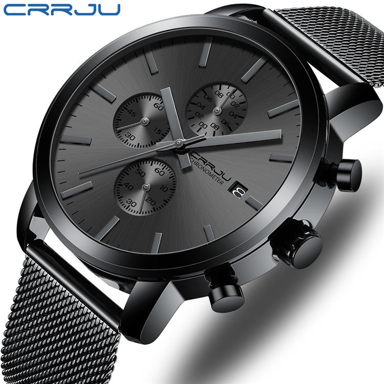 CRRJU/Kajun 2287 men's watch casual business fashion personality watch men's watch with simple calendar