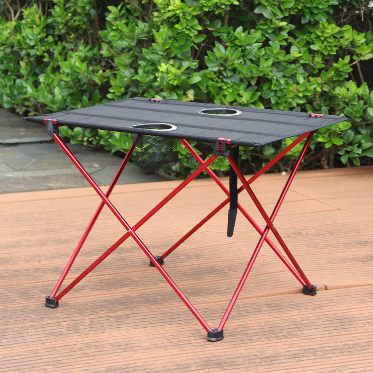 Outdoor Ultra Light Aluminum Alloy Portable Folding Camping BBQ Square Table