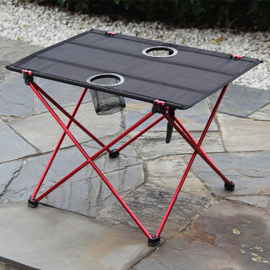 Outdoor Ultra Light Aluminum Alloy Portable Folding Camping BBQ Square Table