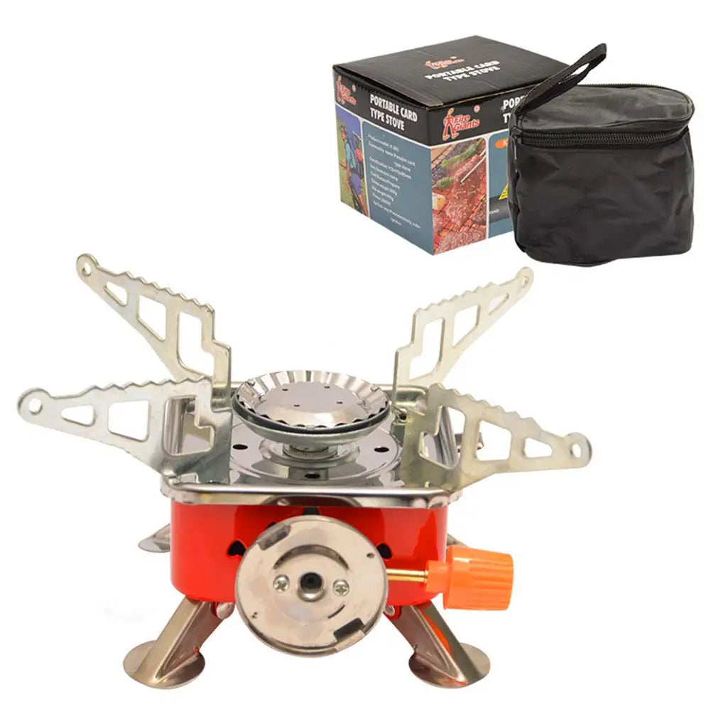 4000W Camping Stoves Folding Outdoor Gas Stove Card Type Square Palm furnace Cooking Picnic Split Stoves Cooker Burners