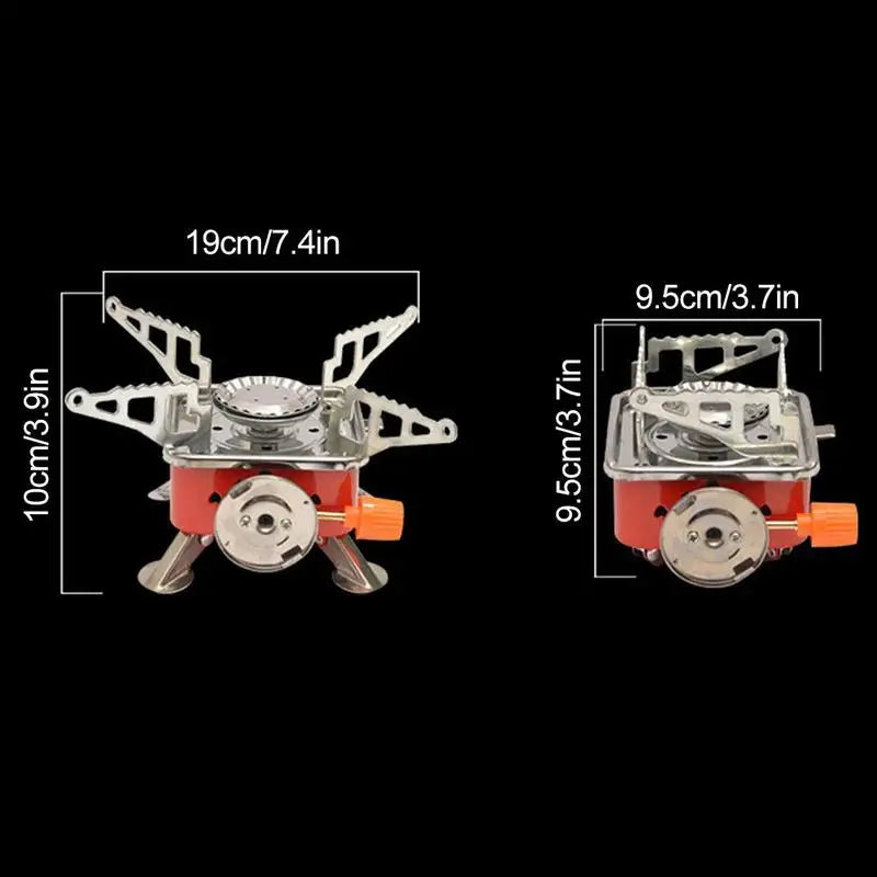 4000W Camping Stoves Folding Outdoor Gas Stove Card Type Square Palm furnace Cooking Picnic Split Stoves Cooker Burners