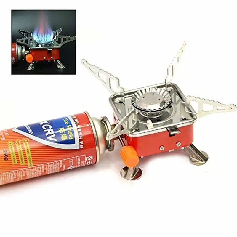 4000W Camping Stoves Folding Outdoor Gas Stove Card Type Square Palm furnace Cooking Picnic Split Stoves Cooker Burners