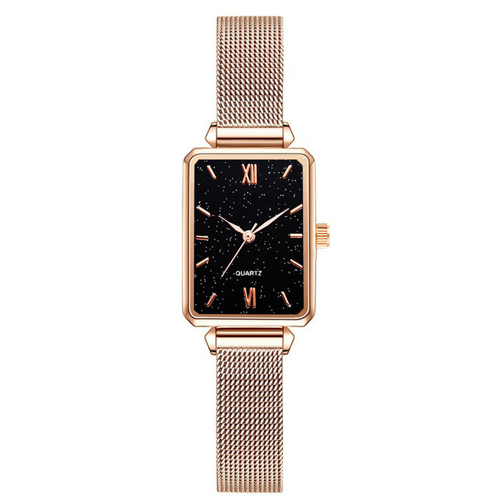 Square head quartz women's watch