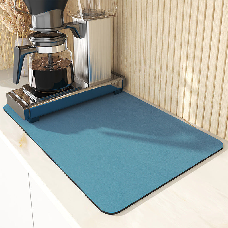 Kitchen countertop drain mat diatom mud desktop insulation bar mat