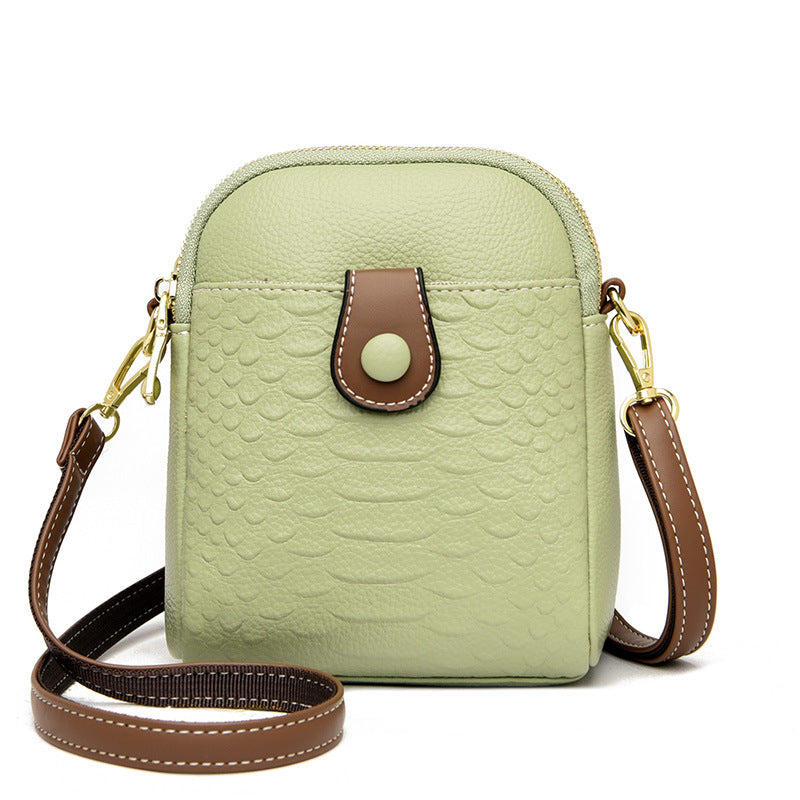 Summer new middle-aged women's bag cold ice crocodile pattern one-shoulder Messenger bag atmospheric mother bag