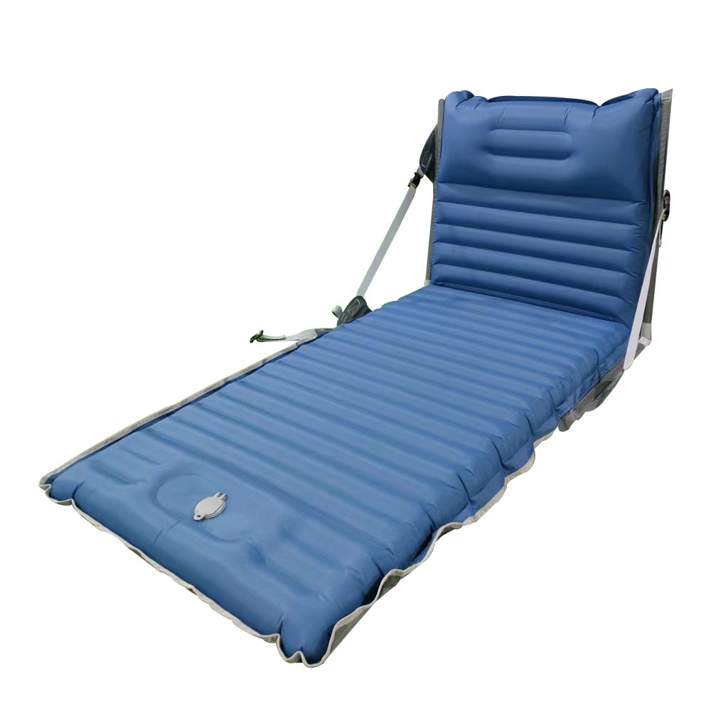 Outdoor inflatable mattress single camping inflatable dual-purpose bed reclining portable inflatable cushion camping supplies