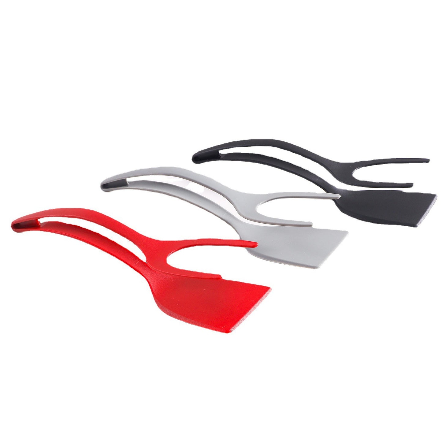 2-in-1 Pancake, toast, omelette tongs, omelette flipping spatula, kitchen tools, egg spatula, steak spatula