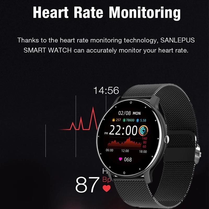 Smart watch heart rate blood pressure sleep monitoring smart bracelet ZL02D waterproof smart sports watch