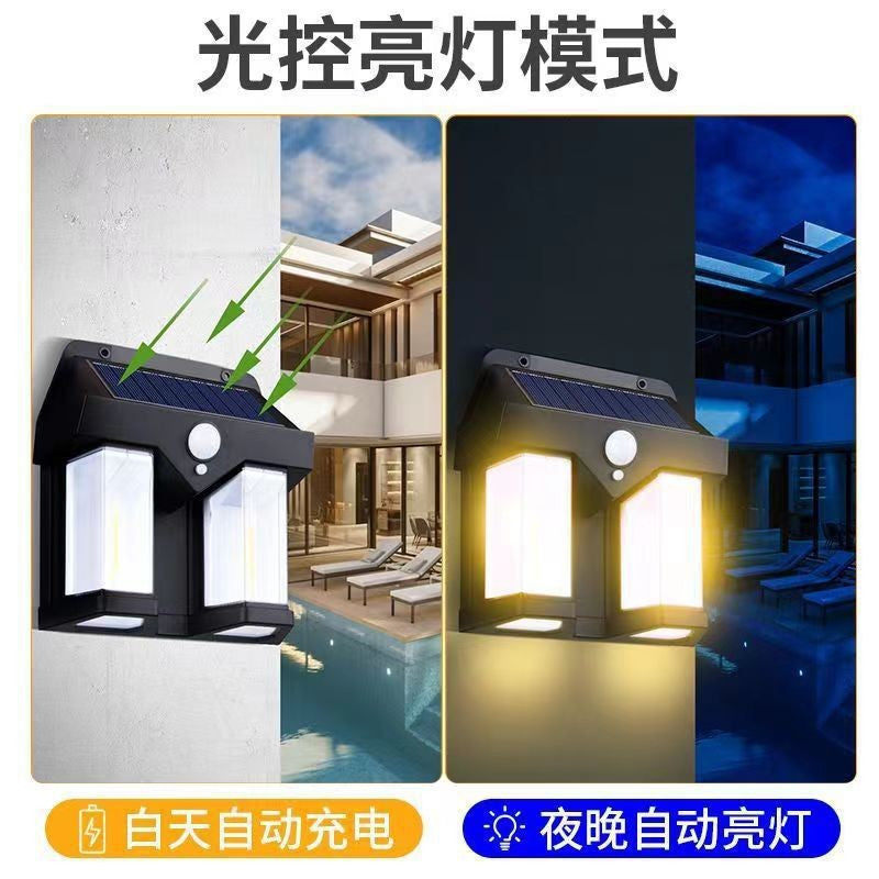 New outdoor solar waterproof wall lamp