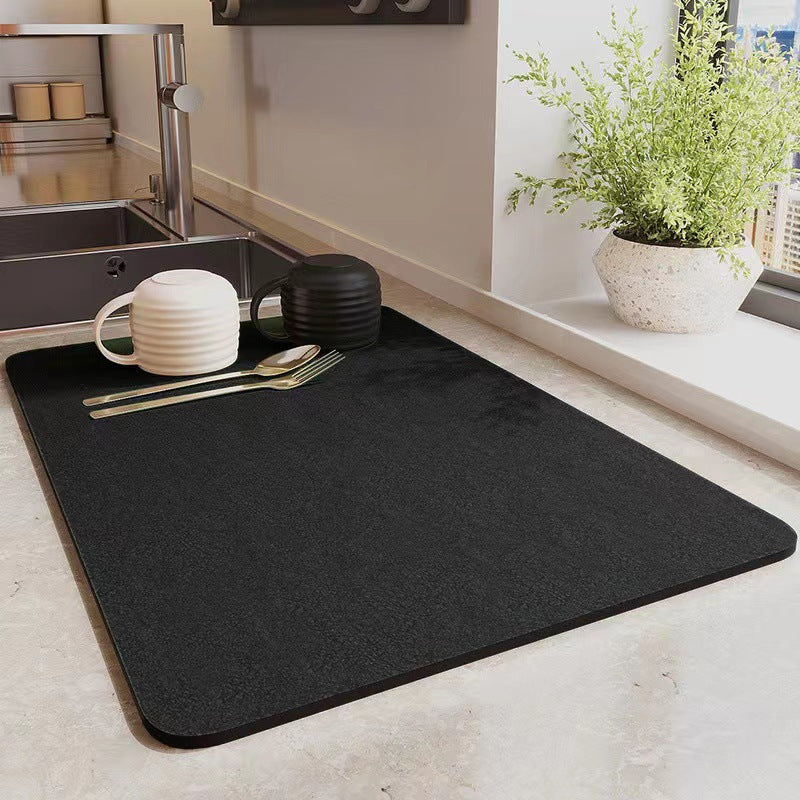 Kitchen countertop drain mat diatom mud desktop insulation bar mat