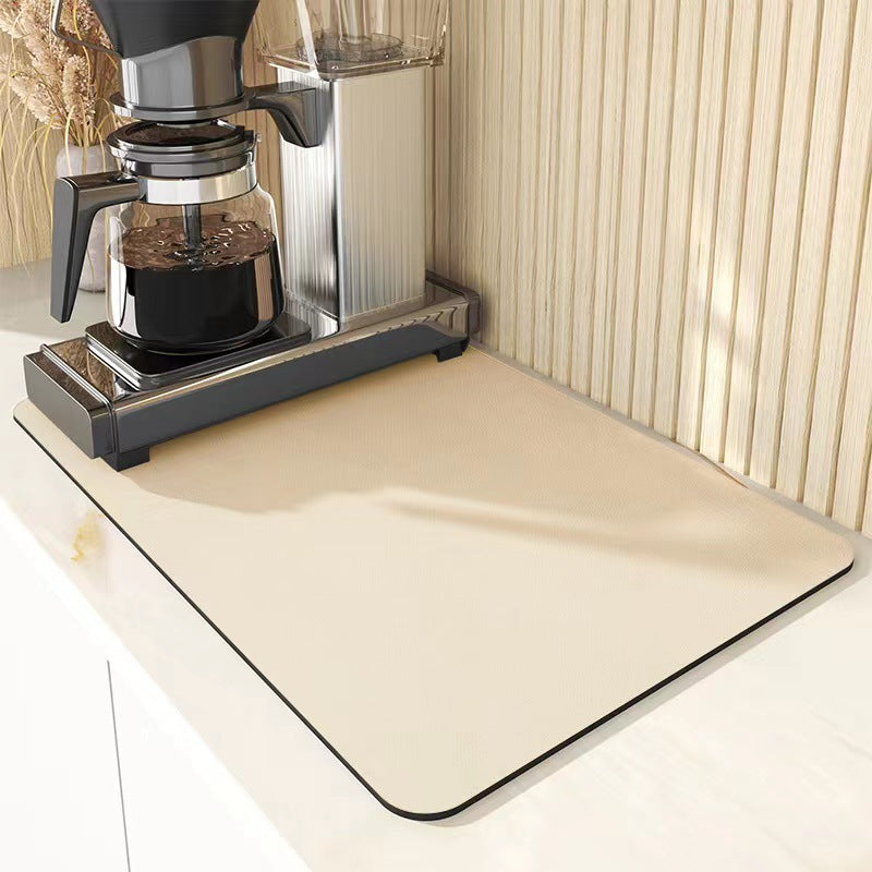 Kitchen countertop drain mat diatom mud desktop insulation bar mat