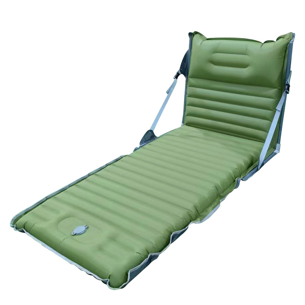 Outdoor inflatable mattress single camping inflatable dual-purpose bed reclining portable inflatable cushion camping supplies