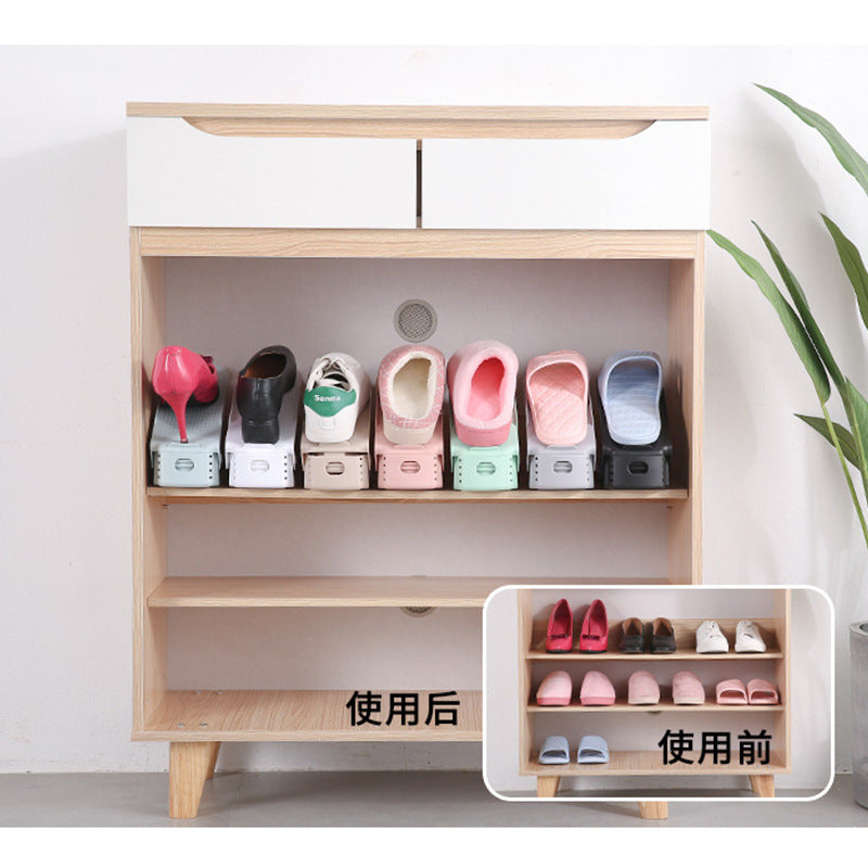 Double-layer shoe storage organizer shoe rack explosion