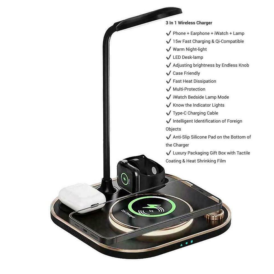 4-in-1 wireless charger suitable for Apple watch and mobile phone wireless fast charging