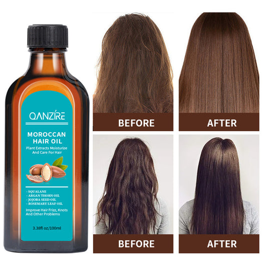 Moroccan hair care essential oil, hair growth oil, fragrant hair, anti-frizz, smooth hair care